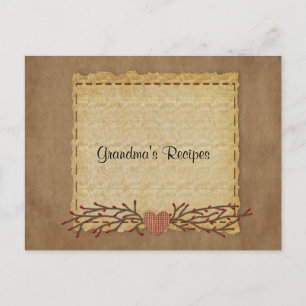Cartão Postal Placa de recebimento de aparência antiga do papel
