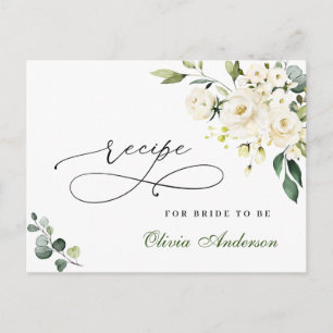 Cartão Postal Placa de Receita do Chá de panela Eucalyptus de Ro