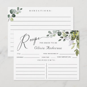 Cartão Postal Placa de Receita do Chá de panela Eucalyptus Wate