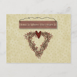 Cartão Postal Placa de receita doméstica