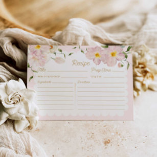 Cartão Postal Placa de Receita Floral de Brida Escorregada Elega