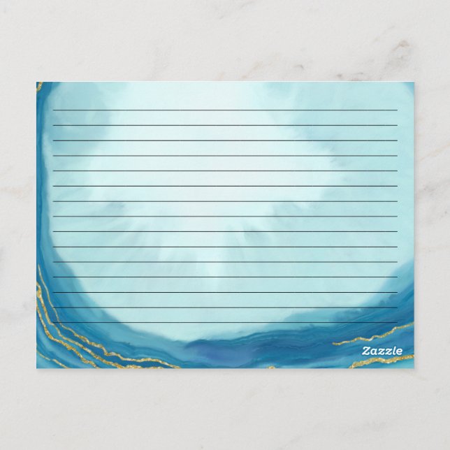 Cartão Postal Placa de receitas da família de chás de panela - A (Verso)