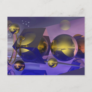 Cartão Postal Placa de reflexões do ouro