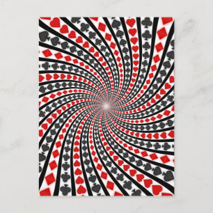 Cartão Postal Placa de Reprodução Espiral: