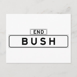 Cartão Postal Placa de rua Bush St., São Francisco