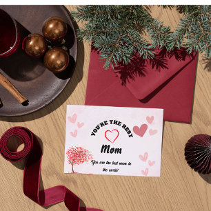 Cartão Postal Placa de saudação de Feliz dia de as mães de aquar