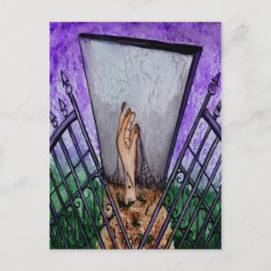 Cartão Postal Placa de saudação do Vazio Gates Cemetery