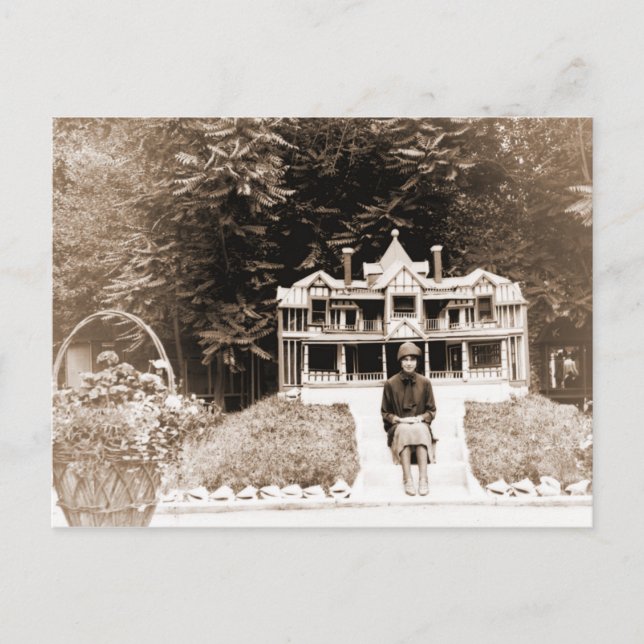 Cartão Postal Placa de saudação do zoológico de Primaveras Eden (Frente)