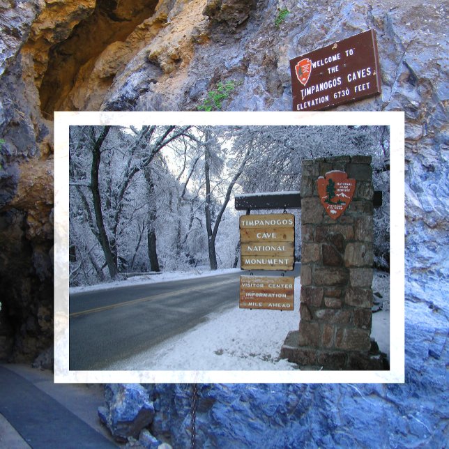 Cartão Postal Placa do Monumento Nacional da Caverna Timpanogos  (Criador carregado)