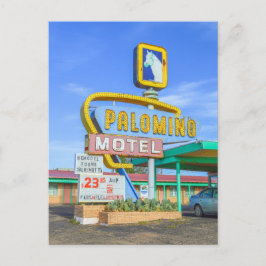 Cartão Postal Placa do Palomino Motel, Rota 66, Tucumcari, NM