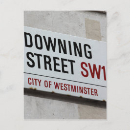 Cartão Postal Placa Downing Street