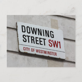Cartão Postal Placa Downing Street