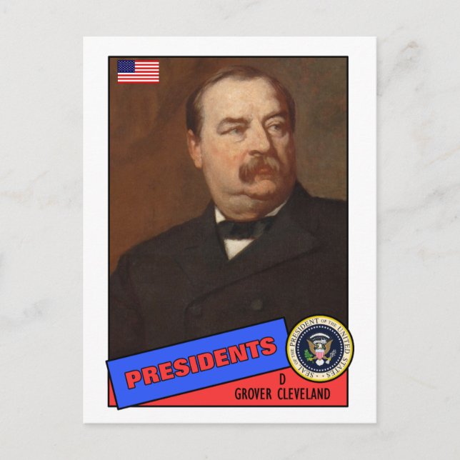 Cartão Postal Placa Grover Cleveland Baseball (Frente)