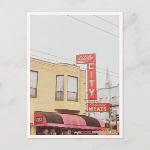 Cartão Postal Placa Little City Meats North Beach São Francisco
