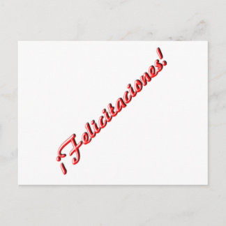 Cartão Postal placa parabéns
