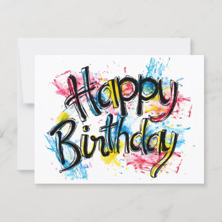 Cartão Postal placa parabéns