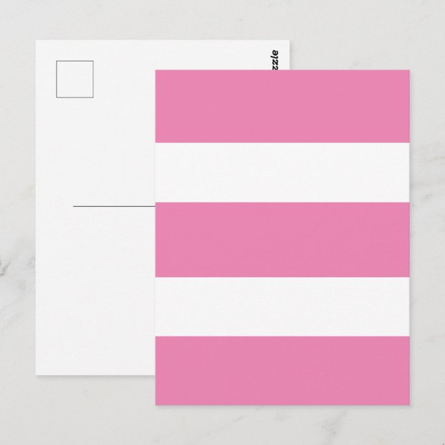 Cartão Postal Placa Plana Stripe Marítima (Frente/Verso)