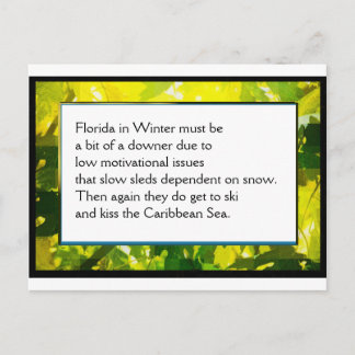 Cartão Postal Placa Poem de Fazenda engraçada nº 1