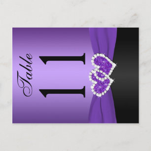 Cartão Postal Placa Posta de Número de Tabela de Corações Unidos