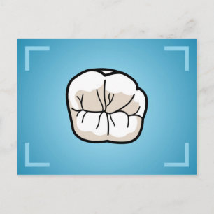 Cartão Postal Placa Posta dentária