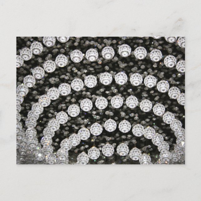 Cartão Postal Placa Postada Crystal Chandelier (Frente)