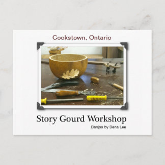 Cartão Postal Placa Postada de Corda Estória