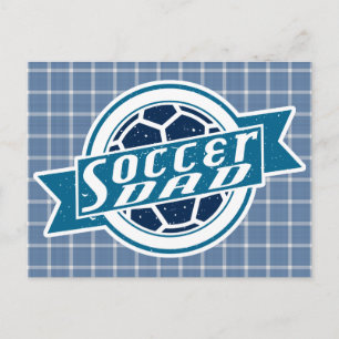 Cartão Postal Placa Postada do Pai de futebol