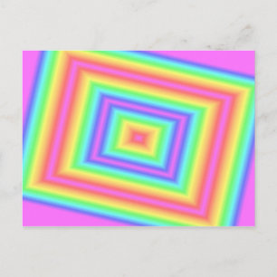 Cartão Postal Placa Postada Infinity Rosa