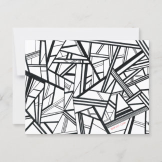 Cartão Postal Placa Postada Moderna