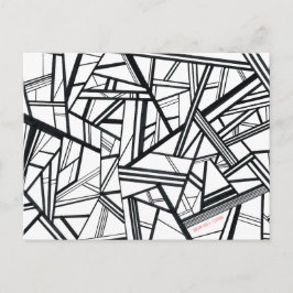 Cartão Postal Placa Postada Moderna