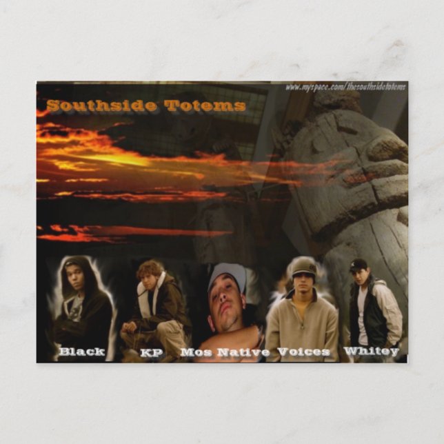 Cartão Postal Placa Postada Totem Sul (Frente)