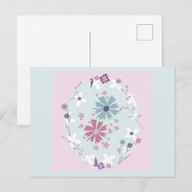 Cartão Postal placa primavera (Frente/Verso)