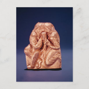 Cartão Postal Placa representando dois citianos compartilhando u