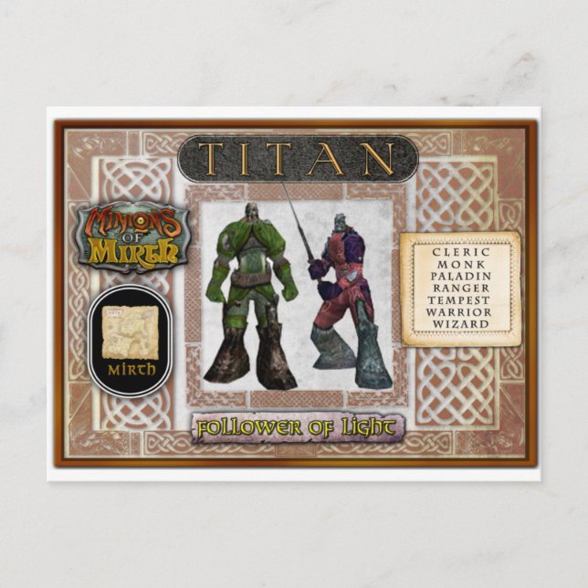 Cartão Postal Placa Titan (Frente)