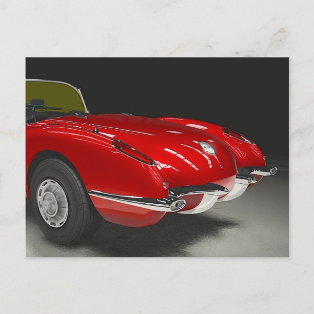 Cartão Postal Placa Vette 1960 (Frente)