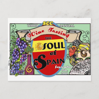Cartão Postal Placa viagem - Alma da Espanha