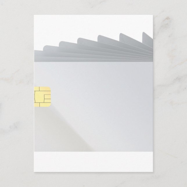 Cartão Postal Placas de plástico do vazio com chip (Frente)