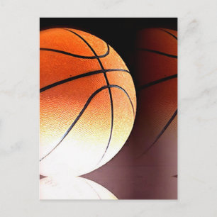 Cartão Postal Placas de Posto de Bola de Basquete
