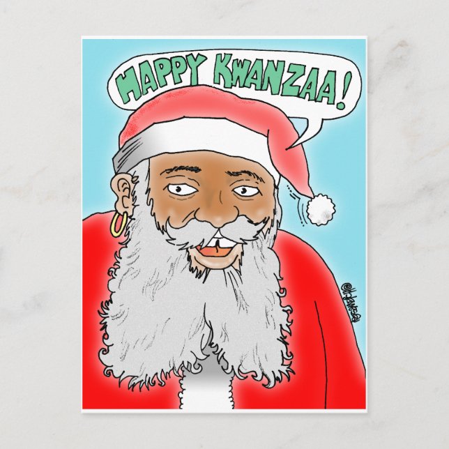 CARTÃO POSTAL PLACAS DE POSTO KWANZAA (Frente)