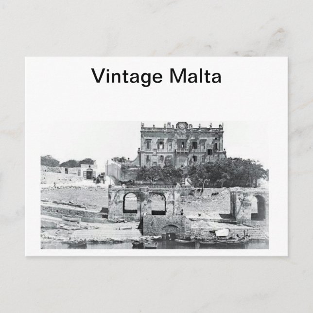 CARTÃO POSTAL PLACAS DE POSTO MALTA (Frente)