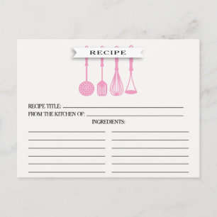 Cartão Postal Placas de receita de Chá de panela de Utensílios R