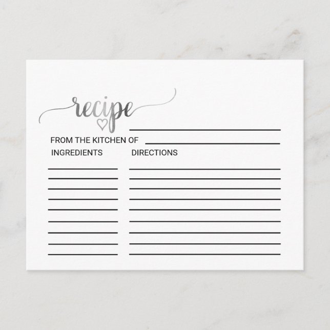 Cartão Postal Placas de Receita do Chá de panela de Caligrafia P (Frente)