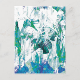 Cartão Postal Placas Floral Abstrato 12