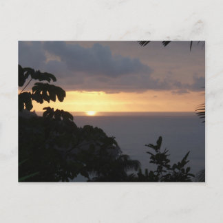 Cartão Postal Placas Postadas Sunset