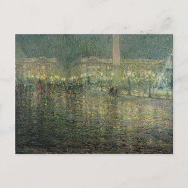 Cartão Postal Place de la Concorde, c.1909 (Frente)