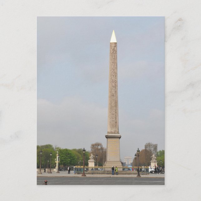 Cartão Postal Place de la Concorde em Paris França (Frente)