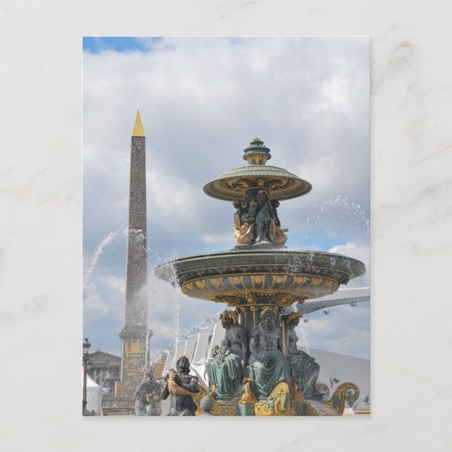 Cartão Postal Place de la Concorde, Paris (Frente)