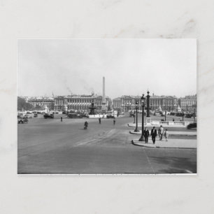 Cartão Postal Place de la Concorde, projetado em 1757