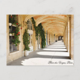 Cartão Postal Place des Vosges in Paris, França