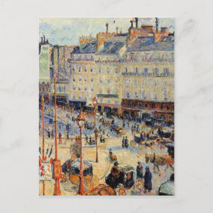 Cartão Postal Place du Havre, Paris por Camille Pissarro